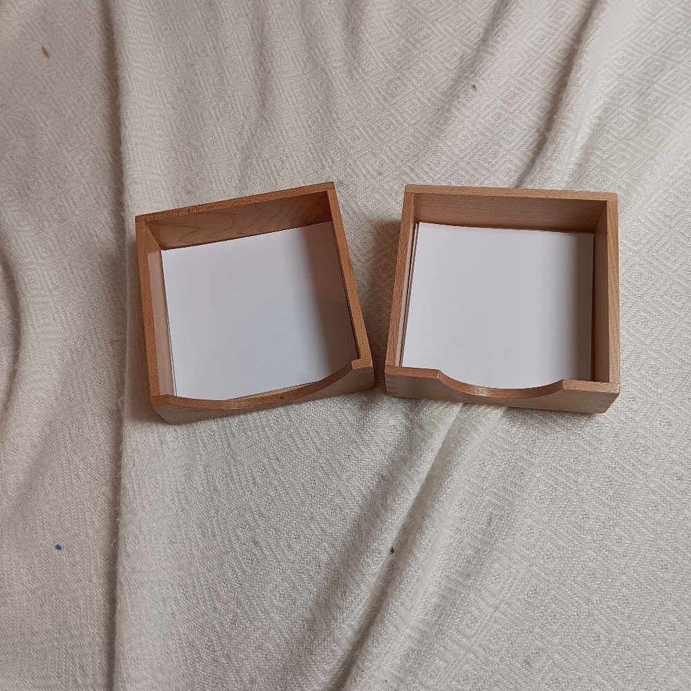 Montessori  Wood Paper Boxes